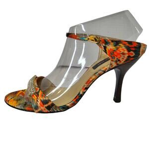 Nina New York Size 9.5 Bohemian Boho Rhinestone Slide Sandal #425